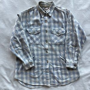 Plaid cotton button up
